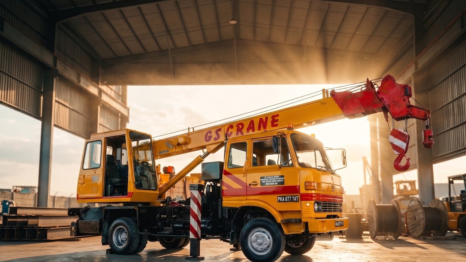 7-tonne mobile crane — OKAYA Transport fleet